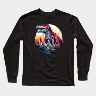 Dinosaur Animal World Wild Beast Predator Creature Long Sleeve T-Shirt